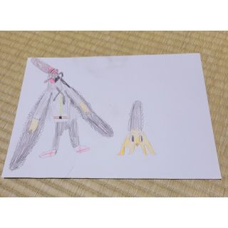 小学生男の子の絵(絵画/タペストリー)