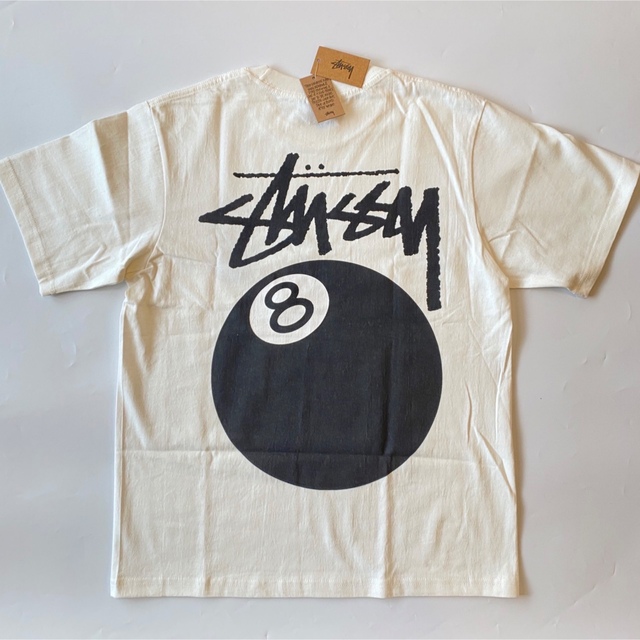 STUSSY 8ボール Tシャツ 半袖 Tシャツ Mサイズ  L 白 ·10