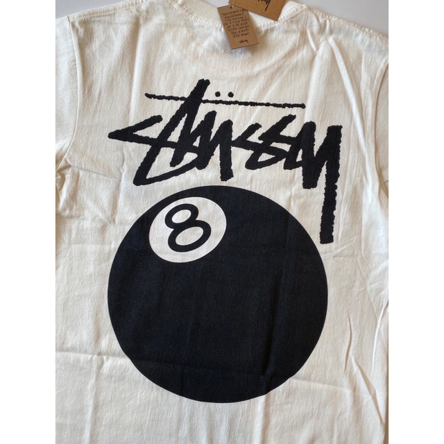 【Mサイズ】新品 タグ付き stussy 8ボール Tシャツ ホワイト