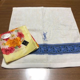 イヴサンローラン(Yves Saint Laurent)のイヴ・サンローラン　ハンカチ　2枚セット(ハンカチ)