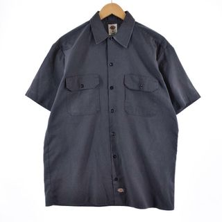 ディッキーズ(Dickies)の古着 ディッキーズ Dickies 半袖 ワークシャツ メンズM /eaa325776(シャツ)