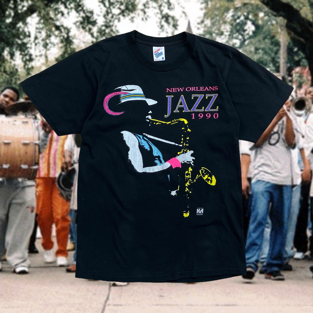 90s USA製 ヴィンテージジャズTシャツ　シングルステッチ　ブラックJAZZ | フリマアプリ ラクマ