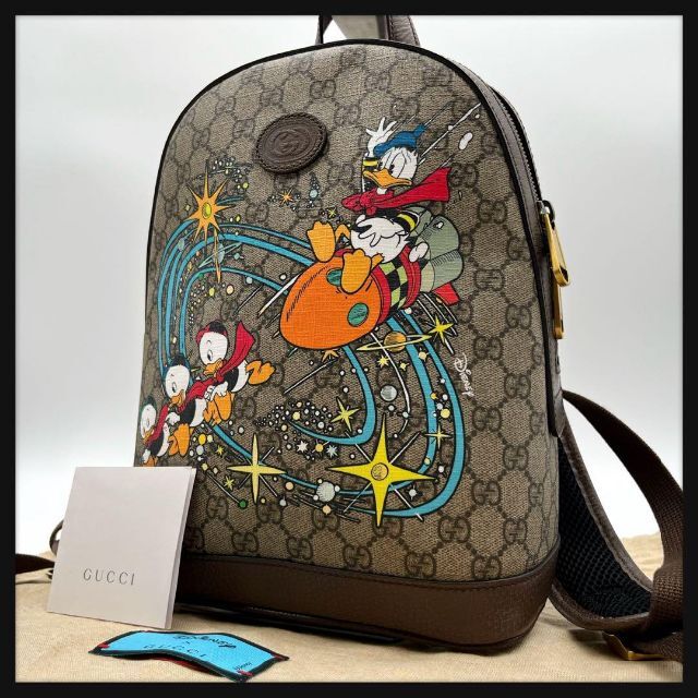 【極美品】GUCCI グッチ×ディズニー ドナルド リュック バッグパック | フリマアプリ ラクマ