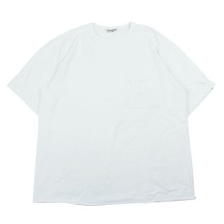 クーティー(COOTIE)のCOOTIE クーティー 無地 ポケット クルーネック 半袖 Tシャツ TEE ホワイト系 L【中古】(シャツ)