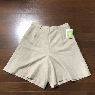 新品未使用／JUPIO❗️レディース　ハーフパンツ　ワイドパンツ　ベージュ2XL(ハーフパンツ)