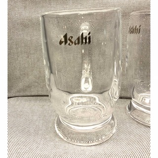 アサヒ(アサヒ)のアサヒ　ビール　ジョッキ　2個　足つき丸いデザイン410ml BTS ジョングク(グラス/カップ)