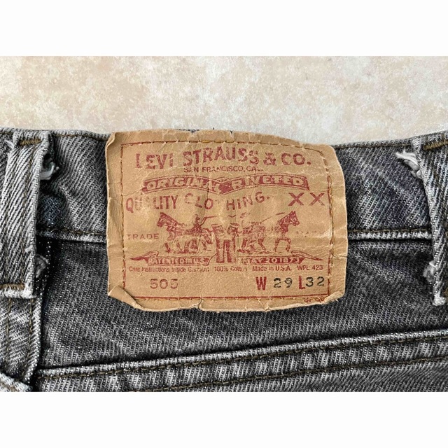 Levi's(リーバイス)の【USA製】90年代　リーバイス505　W29 L33　グレー　Levi's メンズのパンツ(デニム/ジーンズ)の商品写真