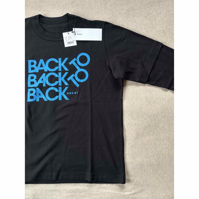 sacai(サカイ)の黒2新品 sacai サカイ メンズ  BACK ロング Tシャツ ブラック メンズのトップス(スウェット)の商品写真