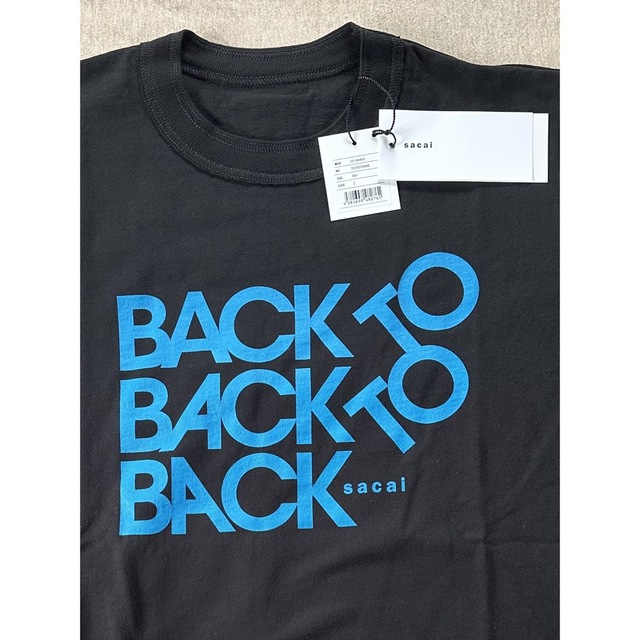 sacai(サカイ)の黒2新品 sacai サカイ メンズ  BACK ロング Tシャツ ブラック メンズのトップス(スウェット)の商品写真