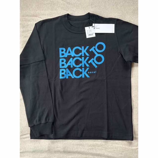 sacai(サカイ)の黒2新品 sacai サカイ メンズ  BACK ロング Tシャツ ブラック メンズのトップス(スウェット)の商品写真