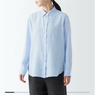 ムジルシリョウヒン(MUJI (無印良品))のヘンプ洗いざらしレギュラーカラー長袖シャツ(シャツ/ブラウス(長袖/七分))