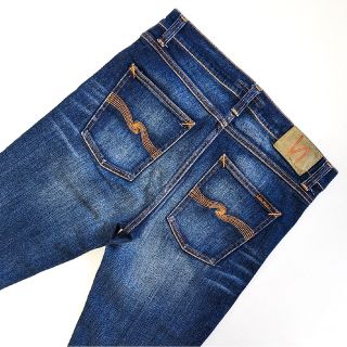 ヌーディジーンズ(Nudie Jeans)のヌーディージーンズ lean dean ストレッチ ユーズド加工 デニム(デニム/ジーンズ)