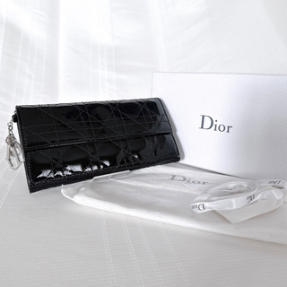 クリスチャンディオール(Christian Dior)のDior レディディオール　二つ折り長財布　ロングウォレット　カナージュ　未使用(財布)