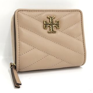 トリーバーチ(Tory Burch)のTORY BURCH 二つ折り財布 レザー ベージュ 90344(財布)