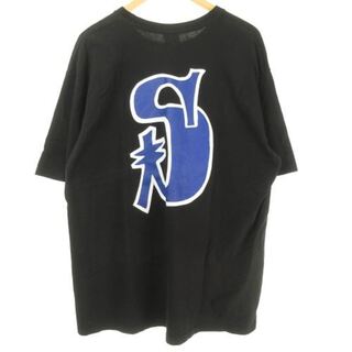 ステューシー(STUSSY)のステューシー STUSSY FUNKY S Tシャツ TEE 半袖 黒 青(Tシャツ/カットソー(半袖/袖なし))