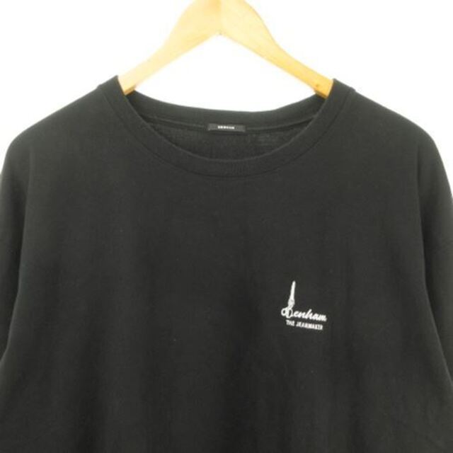 DENHAM(デンハム)のデンハム DENHAM CONCEPT LONG TEE 長袖 黒 ブラック メンズのトップス(Tシャツ/カットソー(七分/長袖))の商品写真