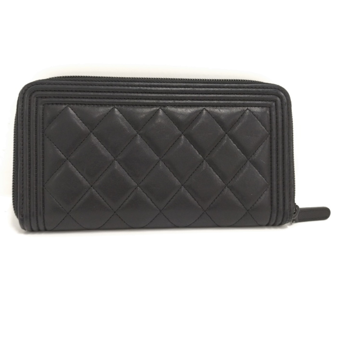 CHANEL - CHANEL ボーイシャネル ラウンドファスナー 長財布 CHANEL - CHANEL ボーイシャネル ラウンドファスナー 長財布