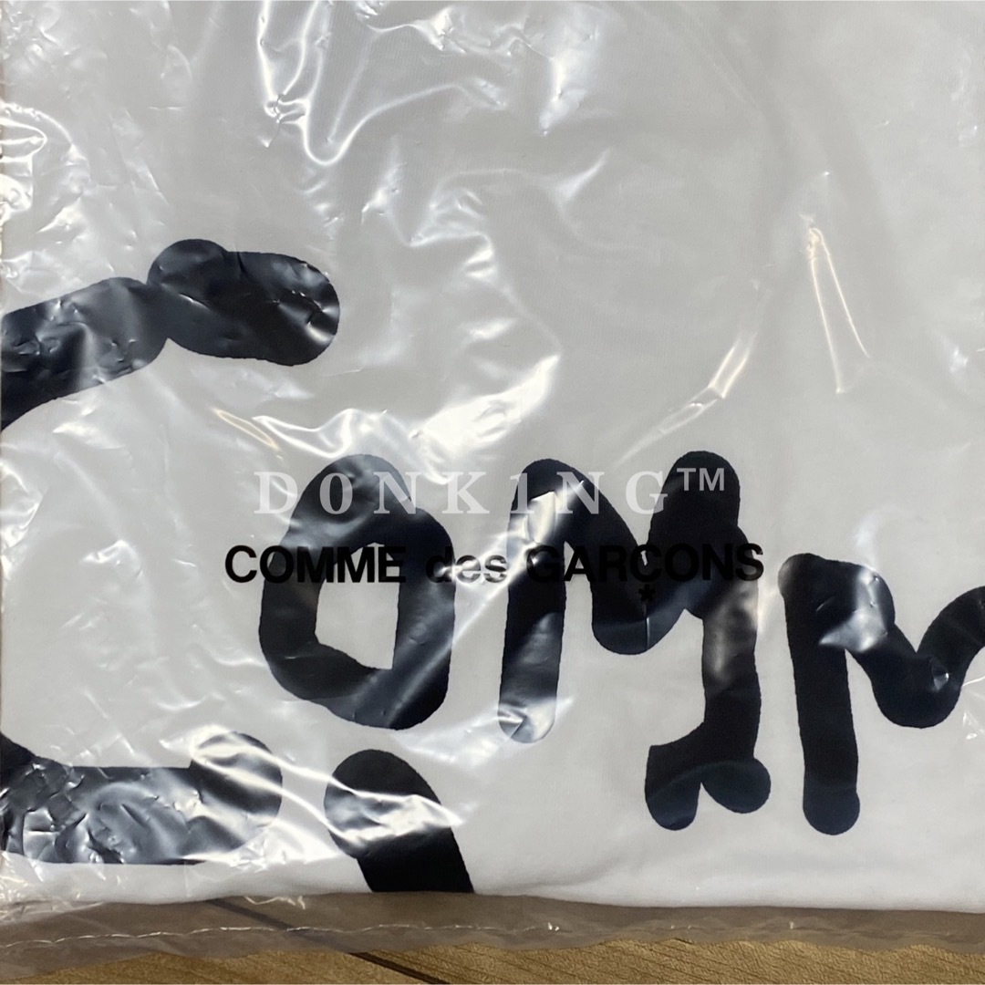XXL コムデギャルソン 青山限定 リニューアル記念 ロゴ Tシャツ レギュラー青山バッグ