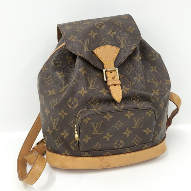 ファスナーポケット×1内側LOUIS VUITTON モンスリMM バックパック リュックサック