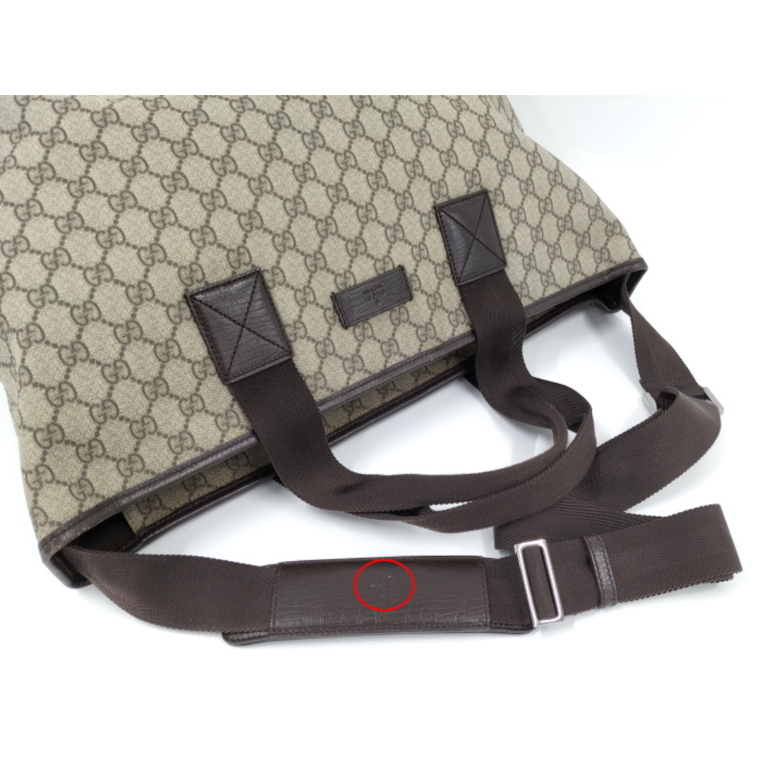 Gucci(グッチ)のGUCCI 2WAY トートバッグ GGスプリーム グレー PVC 181082 レディースのバッグ(その他)の商品写真