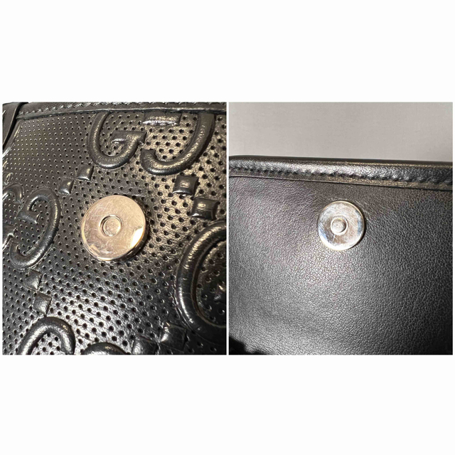 Gucci(グッチ)の美品 GUCCI グッチ 625571 GGエンボスレザー サコッシュバッグ メンズのバッグ(ショルダーバッグ)の商品写真