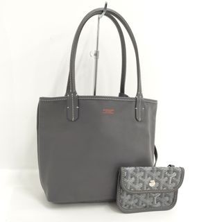 ゴヤール(GOYARD)のGOYARD アンジュミニ トートバッグ レザー グレー(トートバッグ)