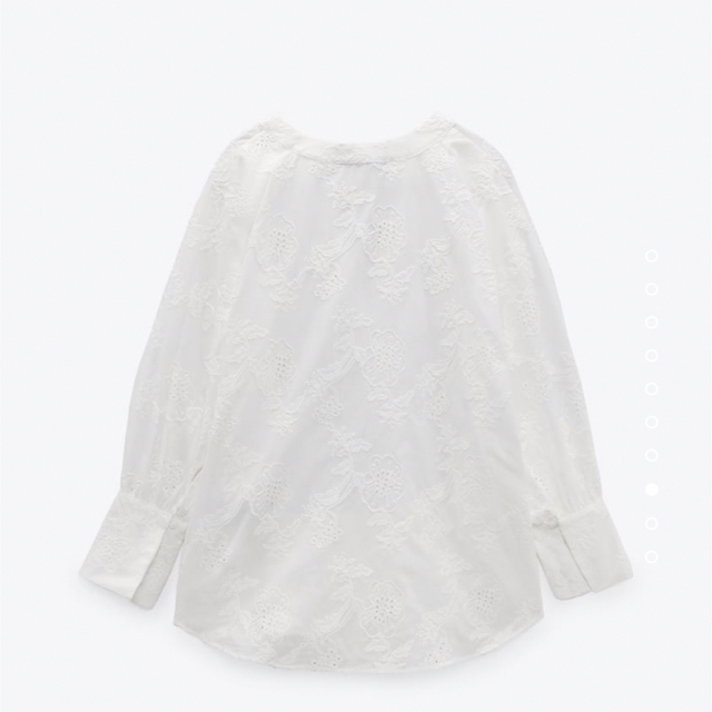 ZARA(ザラ)のZARAコットンオーバーブラウス レディースのトップス(シャツ/ブラウス(長袖/七分))の商品写真