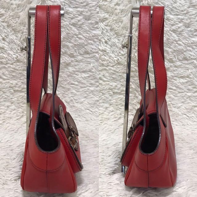 ✨極美品✨プラダ ショルダーバッグ オールレザー 限定色 バイカラー