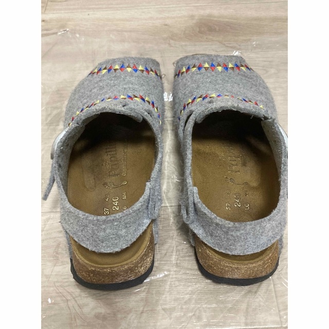 BIRKENSTOCK(ビルケンシュトック)の【激レア】ビルケンシュトック サンダル 24cm フェルト 柄 グレー レディースの靴/シューズ(サンダル)の商品写真