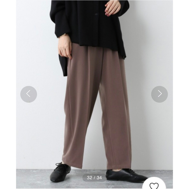 apart by lowrys(アパートバイローリーズ)の【 apart by lowrys 】Pカラータックストレートパンツ レディースのパンツ(カジュアルパンツ)の商品写真