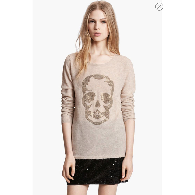 Skull cashmere カシミヤ　ニット　スカル