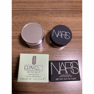 クリニーク(CLINIQUE)のクリニーク、クレンジングバーム・NARS、エアーマットブラッシュ　未使用(クレンジング/メイク落とし)