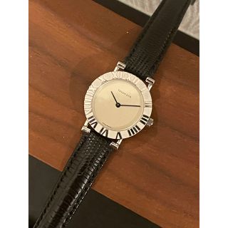石見銀山 極美品!ティファニー アトラス レディース時計 シルバー文字盤 稼働 L0640