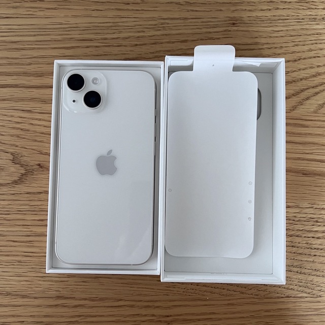 【超美品⭐️】iPhone 14 スターライト 128GB 純正ケース、フィルム付