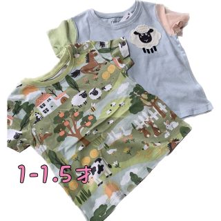 ネクスト(NEXT)の●未使用●1-1.5才　牧場　Tシャツ　セット(Ｔシャツ)