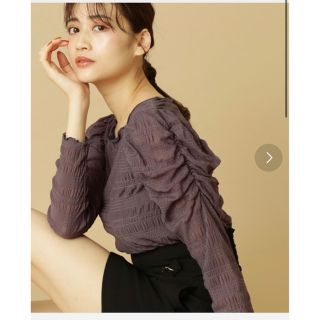 ジルバイジルスチュアート(JILL by JILLSTUART)のJILL by JILLSTUART シャーリングパワショルカットソー(カットソー(長袖/七分))