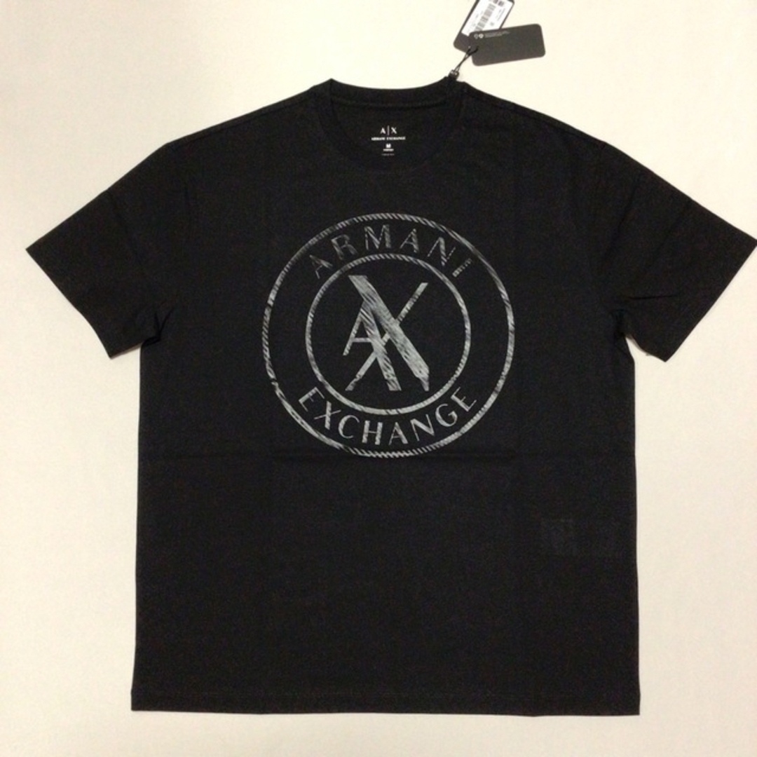 洗練されたデザイン　アルマーニ エクスチェンジ　サークルAXロゴ　Tシャツ　L 1