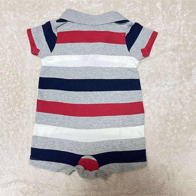 babyGAP(ベビーギャップ)の【GAP baby】　ストライプロンパース　& 韓国風ロンパース　SET キッズ/ベビー/マタニティのベビー服(~85cm)(ロンパース)の商品写真