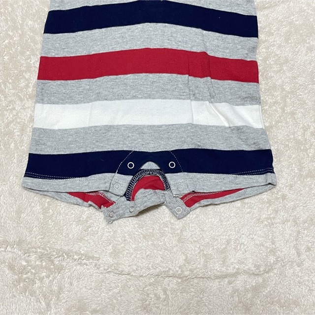 babyGAP(ベビーギャップ)の【GAP baby】　ストライプロンパース　& 韓国風ロンパース　SET キッズ/ベビー/マタニティのベビー服(~85cm)(ロンパース)の商品写真