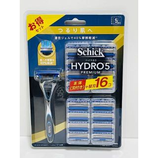 未開封品  シック ハイドロ5 プレミアム つるり肌へ 本体+替刃16P(日用品/生活雑貨)