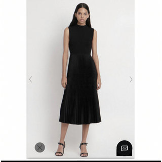 【新品未使用タグ付】theory セオリー 黒 ワンピース スカート ドレス