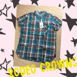 ロデオクラウンズ(RODEO CROWNS)のロデオ 半袖チェックシャツ(シャツ/ブラウス(半袖/袖なし))