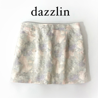 ダズリン(dazzlin)のdazzlin インナーパンツ付き ぼかしフラワー ミニスカート 花柄(ミニスカート)