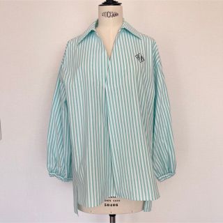 JNhearts　Stripe Shirts/Green (シャツ/ブラウス(長袖/七分))