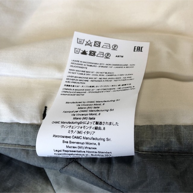 OAMC - 新品 OAMC 22SS Combat liner, Storm Green Sの通販 by YSBraku