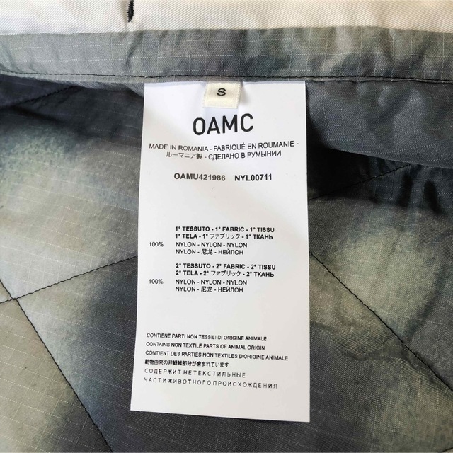 OAMC(オーエーエムシー)の新品 OAMC 22SS Combat liner, Storm Green S メンズのジャケット/アウター(ブルゾン)の商品写真