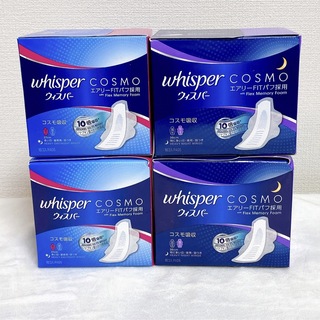 ウィスパー(whisper（P&G）)のウィスパーコスモ吸収 P&G  日本販売版4個セット 廃盤(日用品/生活雑貨)