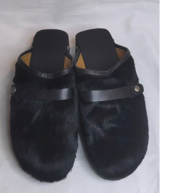 Hermes - HERMES エルメス ハラコサンダル ブラック黒 35 22.5cmの通販