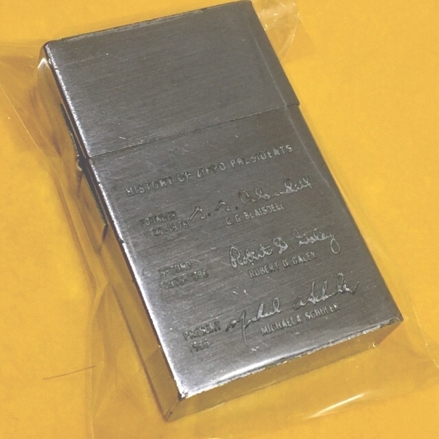 ZIPPO 1932REPRICA 3代社長サイン 1932レプリカ