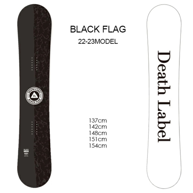 Death label BLACK FLAG 151㎝ 22-23 最新モデル おすすめネット 21930 ...